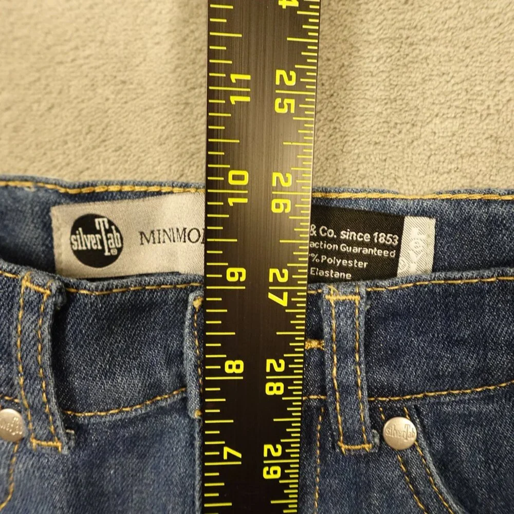 Levi's Jeans Silvertab Mini Mom Girls'‎ Size 8 Blue Denim Retro